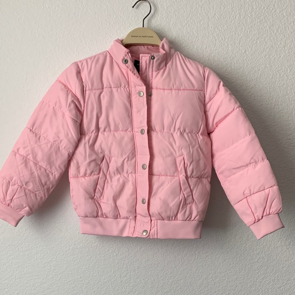 Forever 21 Blush Pink Kids Puffer Coat